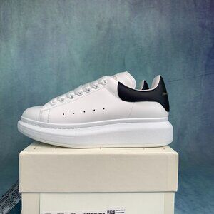 Alexander McQueen Black and White Leather Sneakers